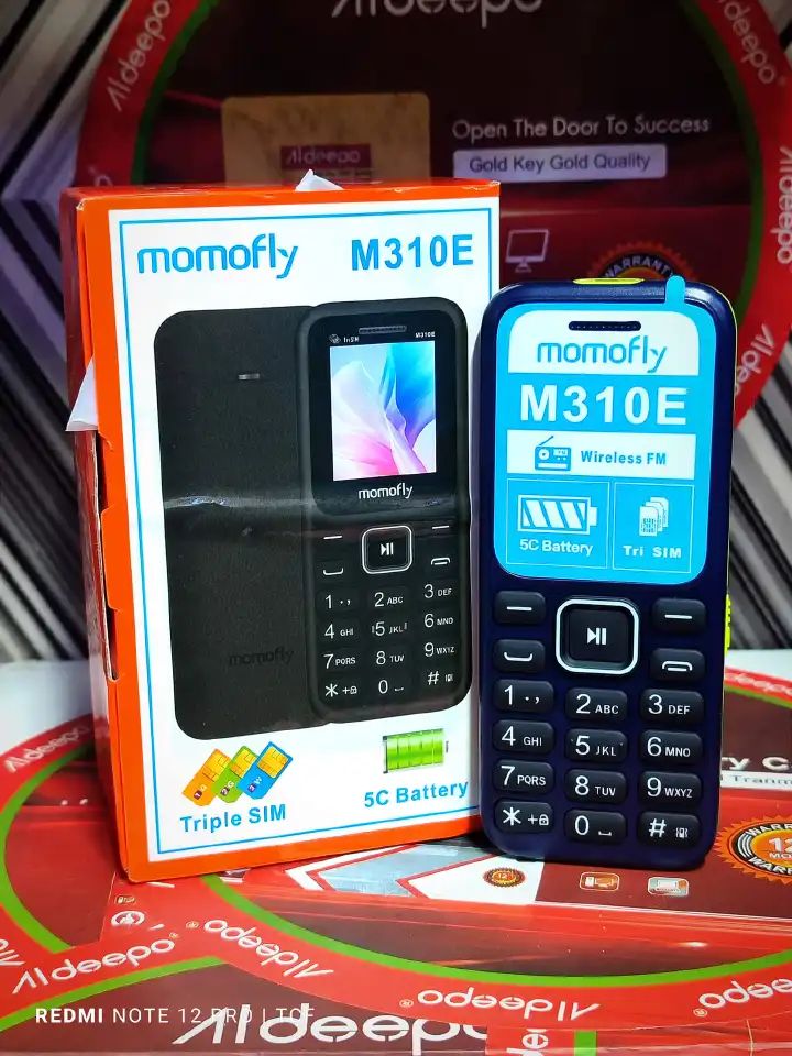 Momofly M310E Triple SIM Feature Phone – Bluetooth, Wireless FM, Torch, 5C Battery FEATURED PHONE /BUTTONED PHONE/KABAMBE