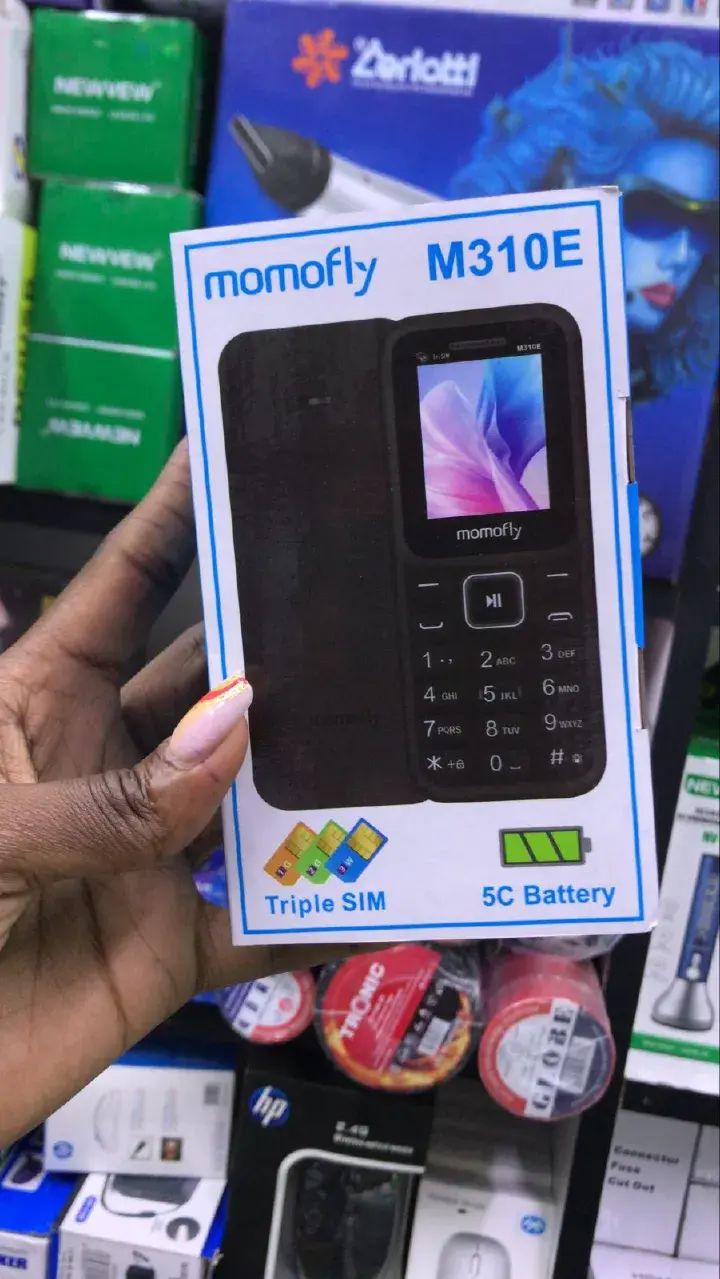Momofly M310E Triple SIM Feature Phone – Bluetooth, Wireless FM, Torch, 5C Battery FEATURED PHONE /BUTTONED PHONE/KABAMBE