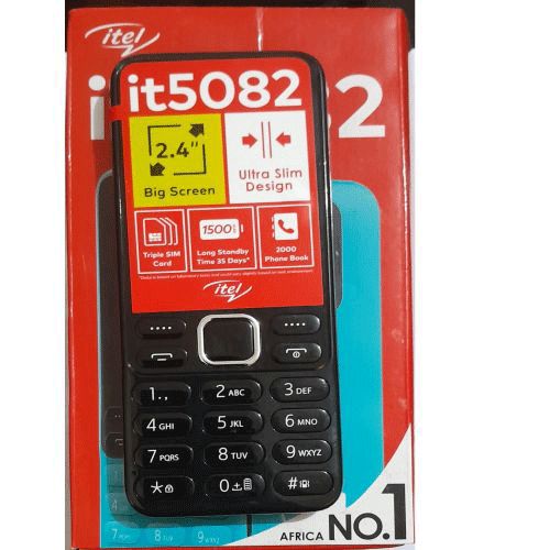 NEW ITEL 5082 TRIPPLE SIM CARD 3-THREE SIM CARD SLOT BATTON/KABAMBE/KATULULU/FEATURE PHONE WIRELESS FM 1500MAH BATTERY PHONES WITH WARRANTYNEW ITEL 5082 TRIPPLE SIM CARD 3-THREE SIM CARD SLOT BATTON/K