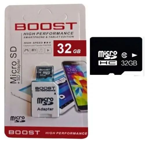 Boost High Performance Memory Card SD Card 8GB 16GB 32GB 64GB 128GB 256GB Options Micro SD Cards with an Adapter for Smartphones & Tablets and all types of gadgets