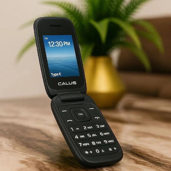 CALUS E1272 FLIP KABAMBE,TYPE C FAST CHARGING 1.77 DISPLAY, FACEBOOK, OPERA MINI, WIRELESS FM, INTERNET MOBILE, DUAL SIM FEATURED PHONE