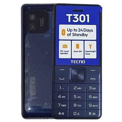 Tecno T301 Dual Sim 1.77-inch screen With Camera & TorchLight Fm Loud Speaker ,with up to 24 Days of Standby Battery 1150mAh battery capacity Featured Phones