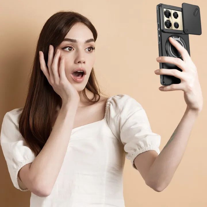 With Slide Camera Lens Protective Cover Case for Infinix Note 40 Pro+ 40 Pro 50 Pro+ Plus Magnetic Kickstand Luxury Phone Case

With Slide Camera Lens Protective Cover Case for Infinix Note 40 Pro+ 40