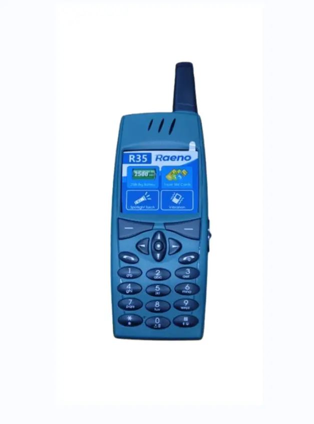 RAENO R35 BIG BATTERY 2500MAH TRIPPLE SIM CARD BLUETOOTH VIBRATION FM RADIO TORCH THREE 3 SIM CARDS SLOT WITH AERIAL KABAMBE KATULULU MULIKA MWIZI FEATURED PHONE