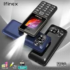 IFINEX M60 SCREEN DISPLAY 1.77’’ BIG BATTTERY 3300MAH LED TORCH FM WIRELESS TRIPPLE SIM 3 SIM CARD CAMERA KABAMBE KATULULU BUTTON MOBILE PHONES