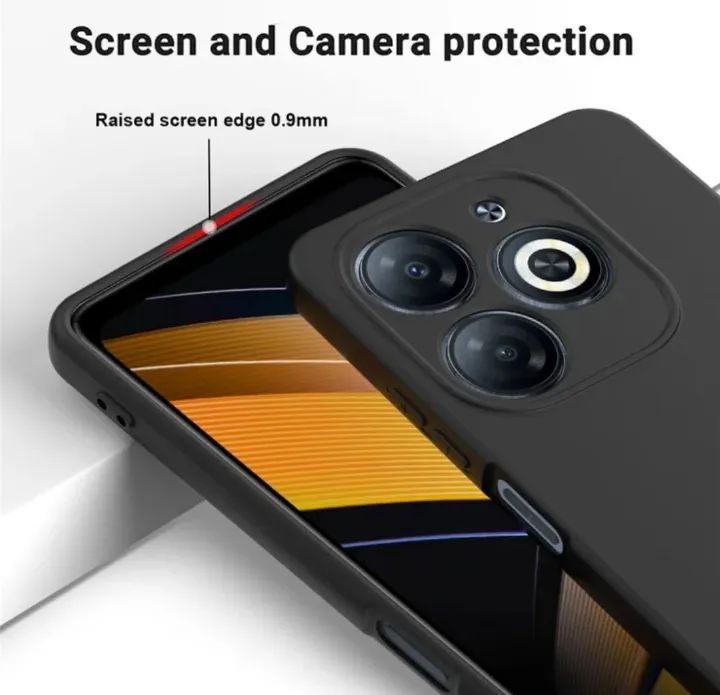 Original!! Tecno spark 10 / Spark 10C , Spark 10 Pro Black soft silicone phone case/cover