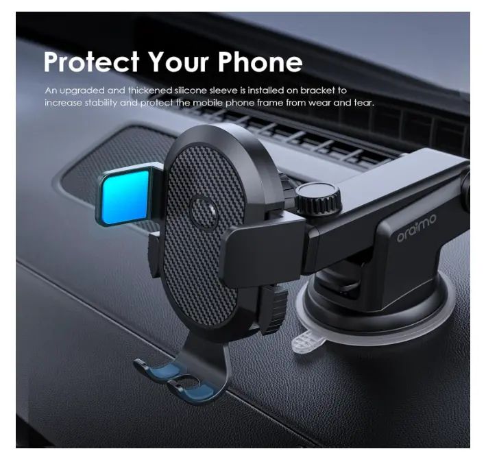 SPECIAL OFFER Oraimo Hydra 3 Stable Safe Universal Car Phone Holder Long Arm,360°Adjustable Magnet Head,Compatible with Phones of Various Sizes with a GIFT of Oraimo Highway 15 15.5W Car Charger