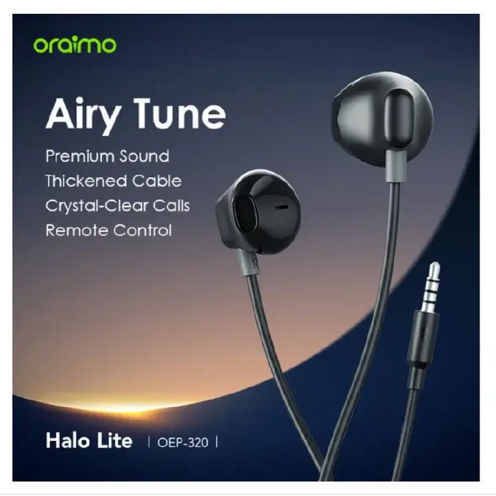 [NEW ARRIVAL] ORIGINAL oraimo Halo Lite 3.5MM Half In-ear Earphone
oraimo Halo Lite 3.5MM Half In-ear Earphone