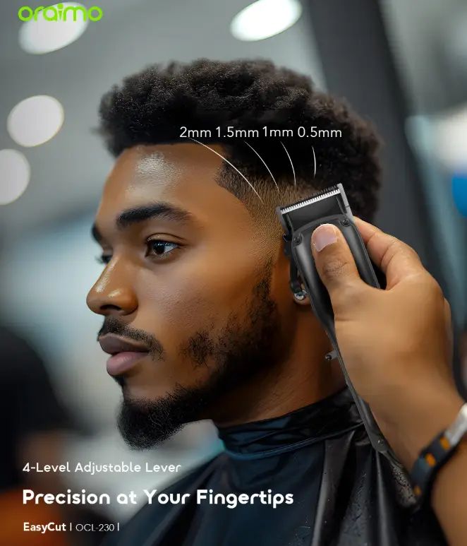 [NEW ARRIVALS] ORIGINAL oraimo EasyCut Super Powerful Adjustable Hair Clipper Shaving Machine
oraimo EasyCut Super Powerful Adjustable Hair Clipper Shaving Machine