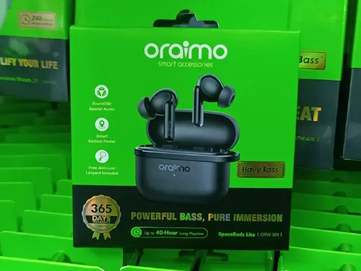 ORIGINAL Oraimo Earpods,True -Wireless Free Pods, Superior Sound air The holiday bunny would be coming early with this unique fusion of superior sound quality for music and calls and advancedwireless