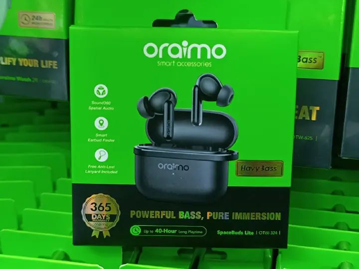 ORIGINAL Oraimo Earpods,True -Wireless Free Pods, Superior Sound air The holiday bunny would be coming early with this unique fusion of superior sound quality for music and calls and advancedwireless