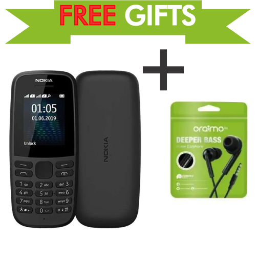 Nokia 105 4G Dual SIM Button Feature Phone (Long-Lasting Battery) Durable Design 4G Connectivity MP3 Player FM Radio LED Flashlight+ FREE GIFTS