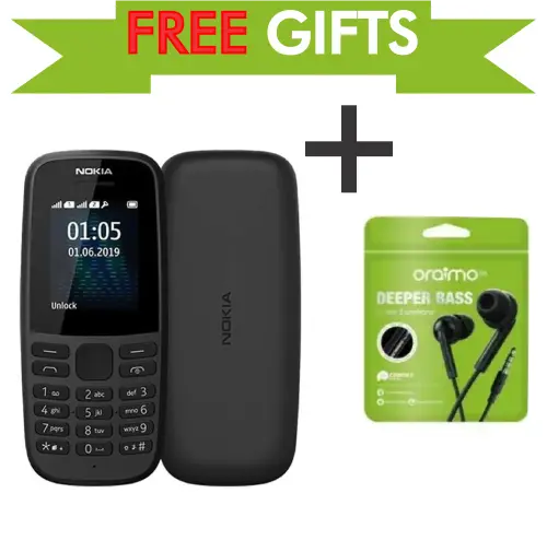 Nokia 105 4G Dual SIM Button Feature Phone (Long-Lasting Battery) Durable Design 4G Connectivity MP3 Player FM Radio LED Flashlight+ FREE GIFTS