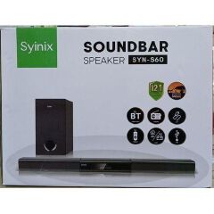 Synix Sound Bar Multimedia Woofer Speaker System SYN-S60 BLACK
