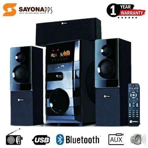 Sayona SHT-1130BT 3.1CH Subwoofer Speaker System with Bluetooth USB FM radio and remote control 15000W P.M.P.O