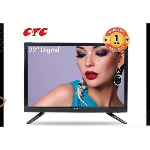 CTC 22 INCH AC/DC LED DIGITAL TV With Inbuilt Decorder (1YR WRTY)