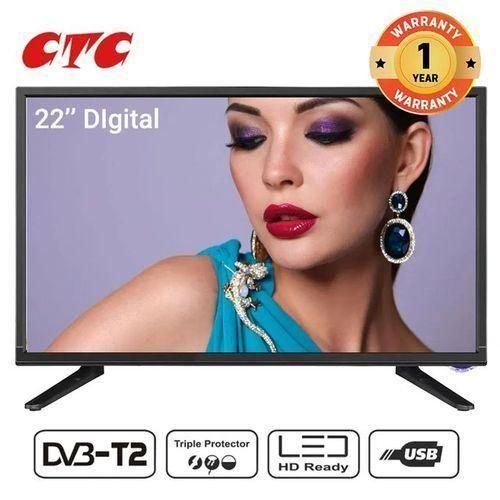 CTC 22 INCH AC/DC LED DIGITAL TV With Inbuilt Decorder (1YR WRTY)