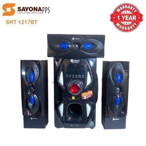 Sayona SHT-1217BT 3.1CH Subwoofer Speaker System with Bluetooth USB FM radio and remote control 12000W P.M.P.O with super bass surround woofer