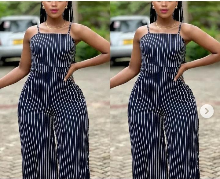 Casual Elegant Ladies' Cozy Jumpsuits - Black Striped