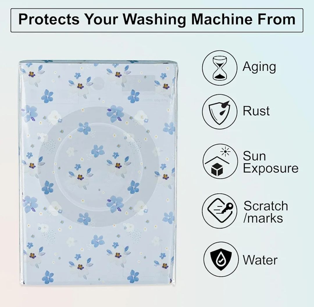 Front Load Drum Type Washing Machine cover Waterproof Dustproof and Sunproof,Covers upto 14KG front Load washing machine