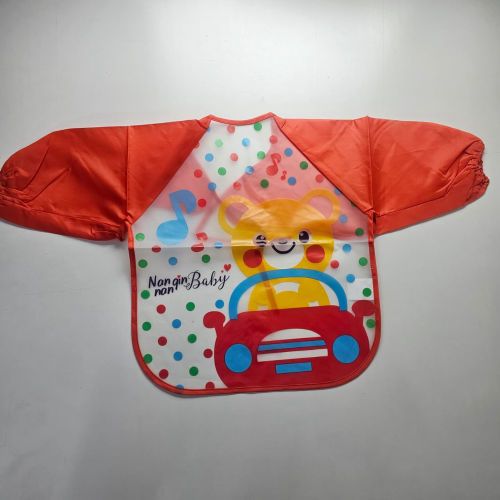 Silicone Shirt-Style Wearable Baby Bib – Soft Food-Grade Silicone Apron Bib, Waterproof, Adjustable, Easy-Clean Feeding Bib for Babies & Toddlers, Full Chest Coverage