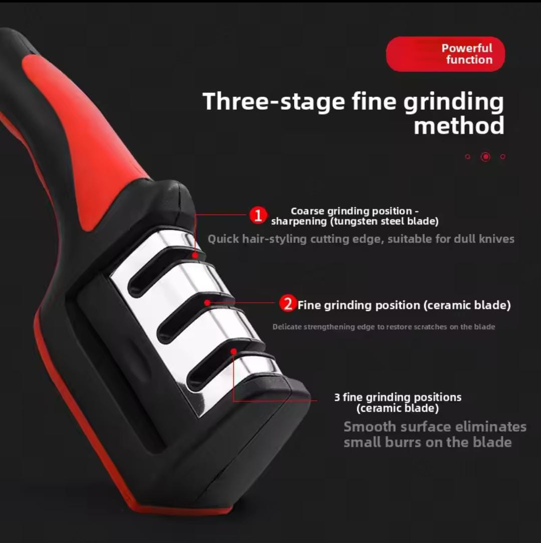 Knife Sharpeners for Kitchen Knives 3-in-1