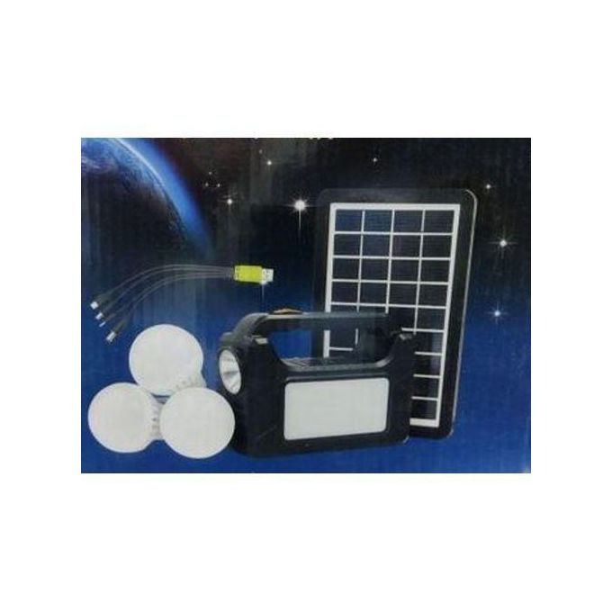 Dp Light Dp Mini Solar Lighting System Kit With 3 LED Lights, Solar Panel, Power Cable And Multiple Phone Charger