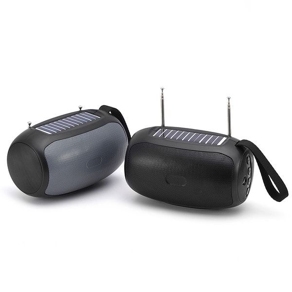 N310 Black/Gray Solar Bluetooth Speaker Radio with Light Function