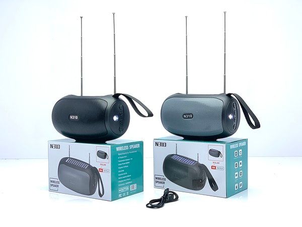 N310 Black/Gray Solar Bluetooth Speaker Radio with Light Function