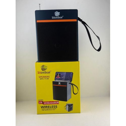 BoomBest LN-1036miniSUN Wireless Bluetooth Speaker – Solar-Powered, Portable, Super Bass