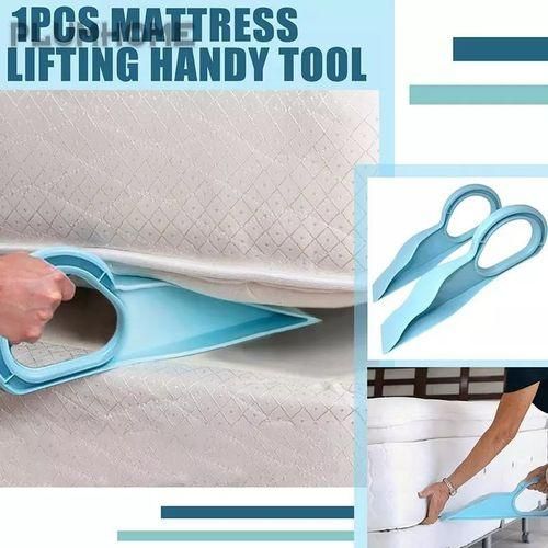 2 in 1 Mattress Lifter and Bedsheet Tucker Tool - Plastic Stand for Lifting and Holding Mattress, Wedge Elevator for Easy Bed Making (Pack of 2)