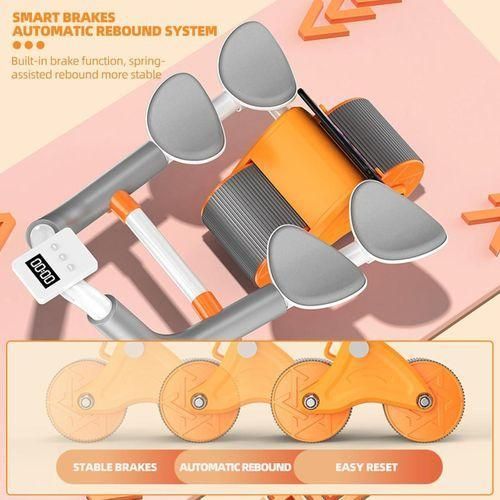 4 elbow pad automatic rebound healthy abdominal wheel-Tone your core faster with the 4 Elbow Pad Automatic Rebound Abdominal Wheel.