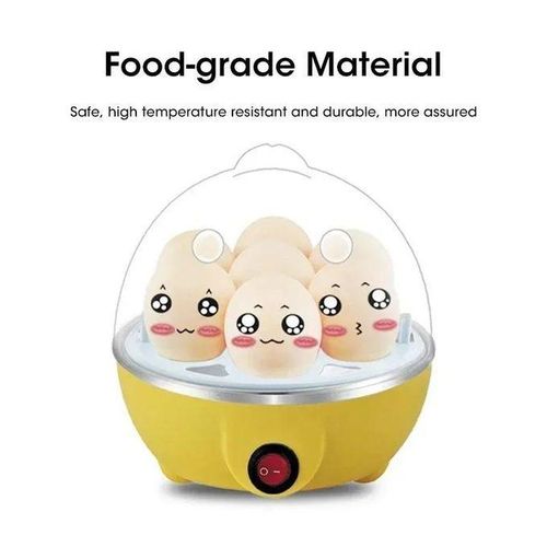 Single Layer Electric Egg Boiler With Automatic Off, 7 Egg Poacher For Steaming, Cooking, Boiling