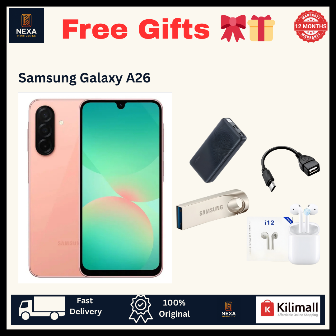 [Hot Deal 🔥🔥] Samsung Galaxy A26 5G 256GB+8GB 6.7" Super AMOLED 120Hz Display Dual SIM (50+8+2)MP Rear Camera 13MP Selfie 5000mAh Battery 25W Fast Charge Fingerprint Galaxy AI Android Smartphone