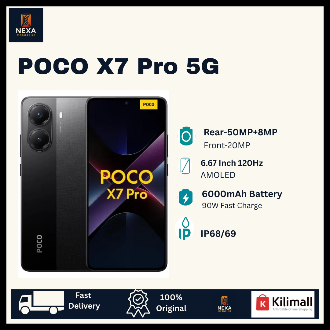 [New Arrival🔥🔥] XIAOMI POCO X7 Pro 5G 512GB+12GB 6.67" 120Hz AMOLED Display Dual SIM 50MP Rear Camera 20MP Selfie 6000mAh Battery 90W IP68/69 On-Screen Fingerprint AI Smartphone