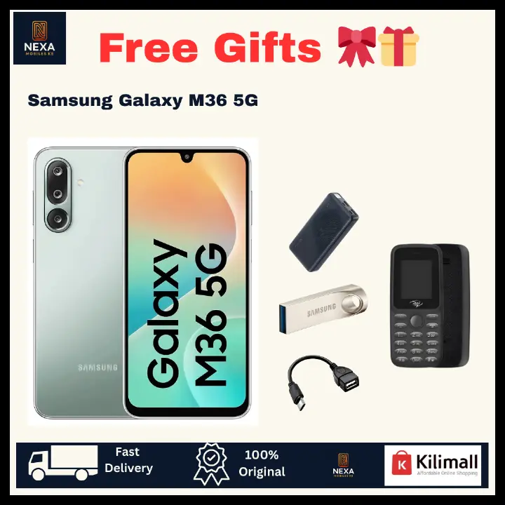 [Free Phone 🔥🔥] Samsung Galaxy M36 5G 128GB+6GB 6.7" 120Hz Super AMOLED Display Dual SIM (50+8+2)MP Rear Camera 13MP Selfie 5000mAh Battery 25W Charger A26 A36 Galaxy AI Smartphone