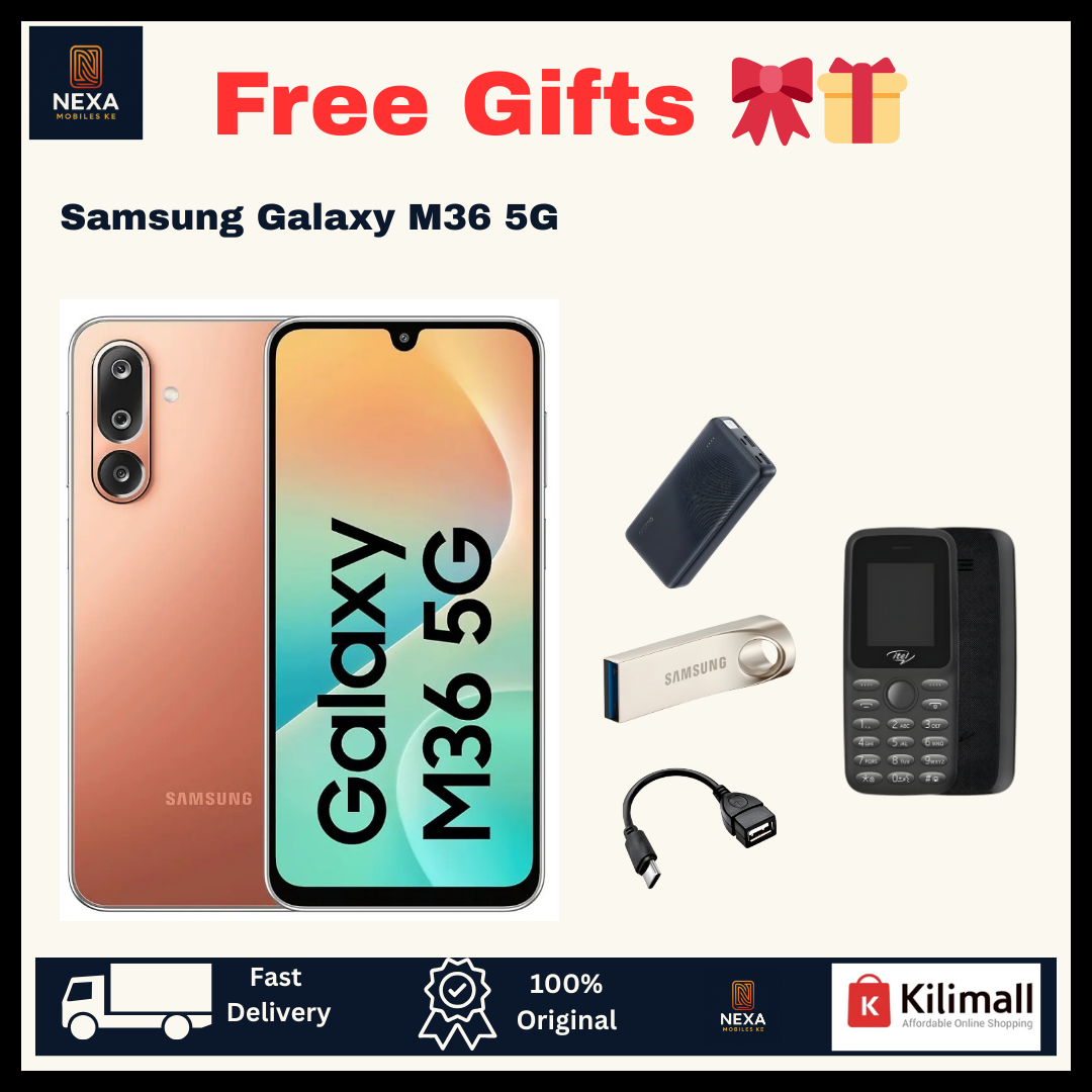 [Free Phone 🔥🔥] Samsung Galaxy M36 5G 128GB+6GB 6.7" 120Hz Super AMOLED Display Dual SIM (50+8+2)MP Rear Camera 13MP Selfie 5000mAh Battery 25W Charger A26 A36 Galaxy AI Smartphone