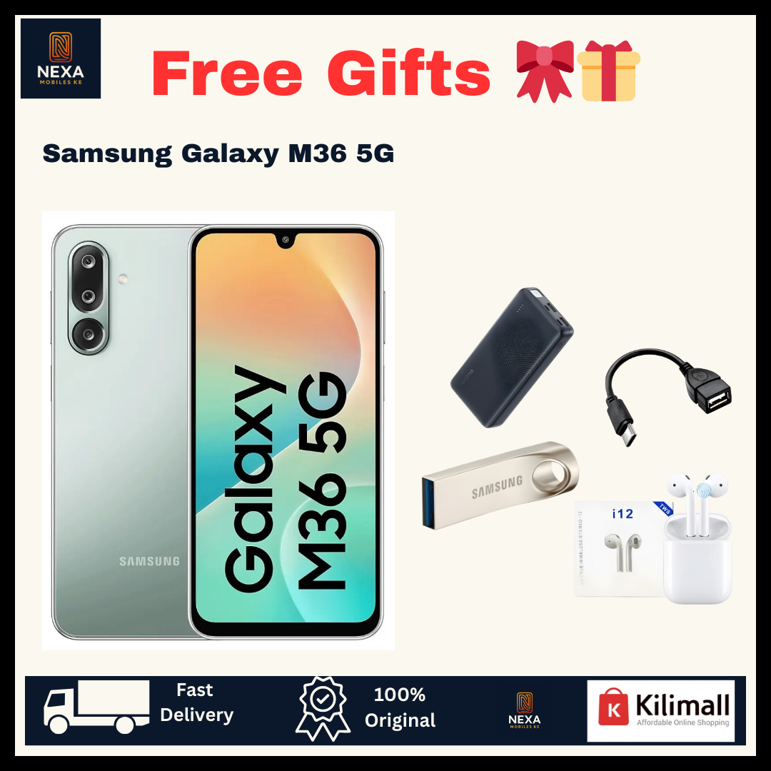 [Free Gifts 🔥🔥] Samsung Galaxy M36 5G 128GB+6GB 6.7" 120Hz Super AMOLED Display Dual SIM (50+8+2)MP Rear Camera 13MP Selfie 5000mAh Battery 25W Charger A26 A36 Galaxy AI Smartphone