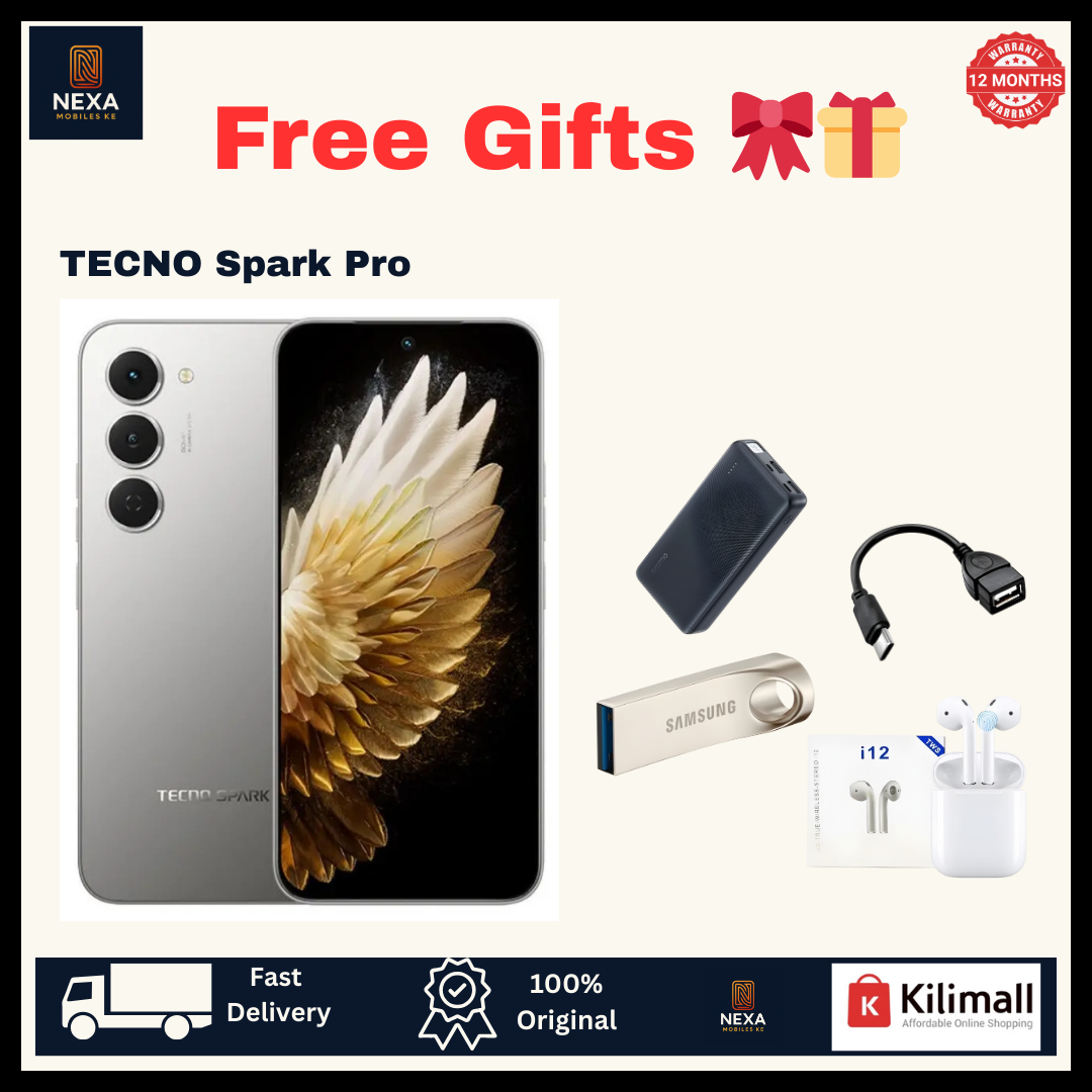 [Crazy Offer🔥🔥] TECNO Spark 40 Pro 128GB+16(8+8)GB 6.78" 144Hz AMOLED Display 50MP Camera 5200mAh Battery 45W Fast Charging On-Screen Fingerprint IP64 Dual SIM Android AI Smartphone