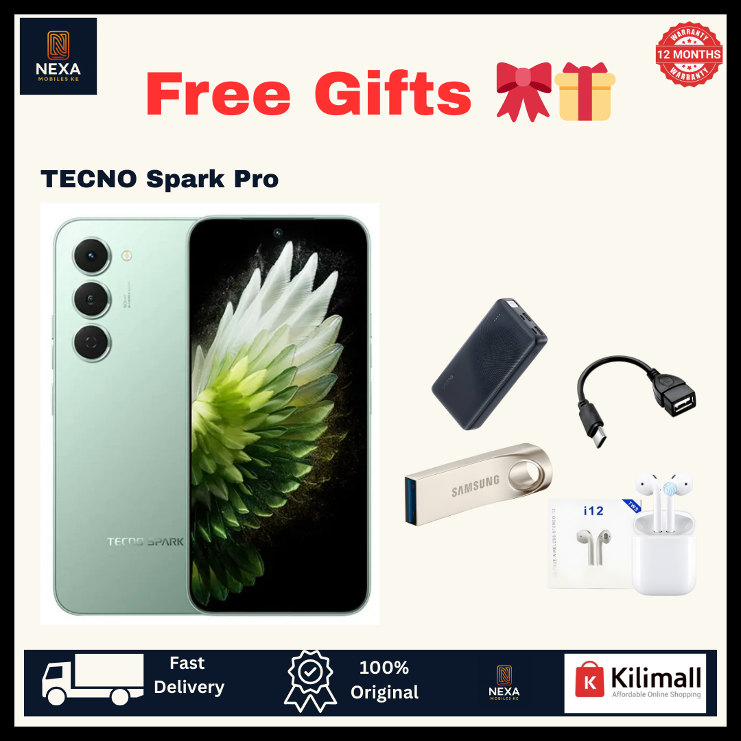 [Crazy Offer🔥🔥] TECNO Spark 40 Pro 128GB+16(8+8)GB 6.78" 144Hz AMOLED Display 50MP Camera 5200mAh Battery 45W Fast Charging On-Screen Fingerprint IP64 Dual SIM Android AI Smartphone