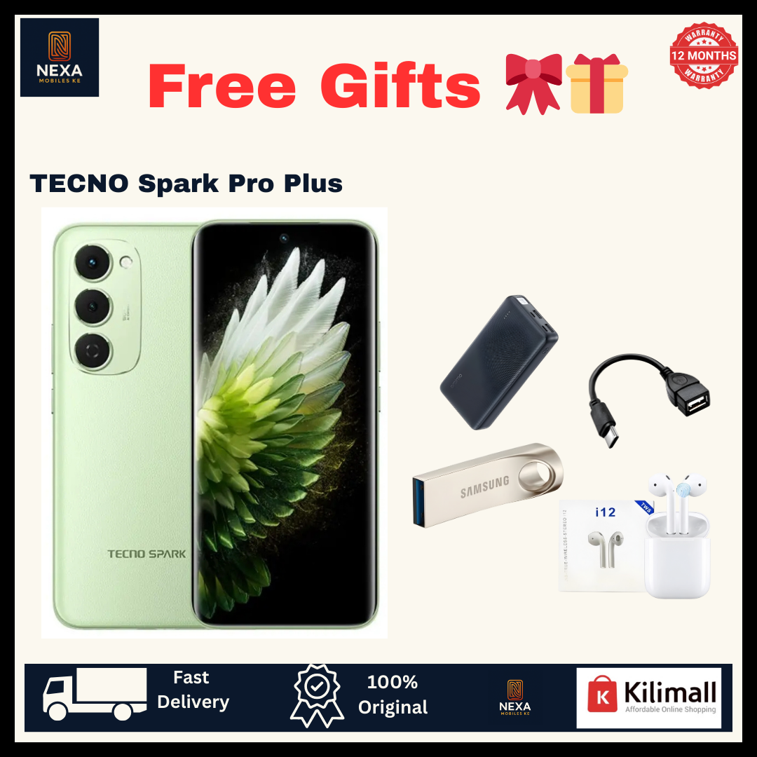 [Limited Offer🔥🔥] TECNO Spark 40 Pro Plus 256GB+16(8+8)GB 6.78" Curved AMOLED Screen 144Hz 50MP Camera 5200mAh Battery 45W 30W Wireless On-Screen Fingerprint Bypass Charging Pro+ AI Smartphone