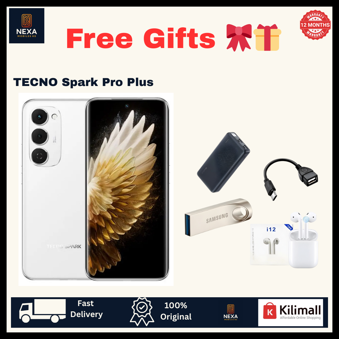 [Limited Offer🔥🔥] TECNO Spark 40 Pro Plus 128GB+16(8+8)GB 6.78" Curved AMOLED Screen 144Hz 50MP Camera 5200mAh Battery 45W 30W Wireless On-Screen Fingerprint Bypass Charging Pro+ AI Smartphone