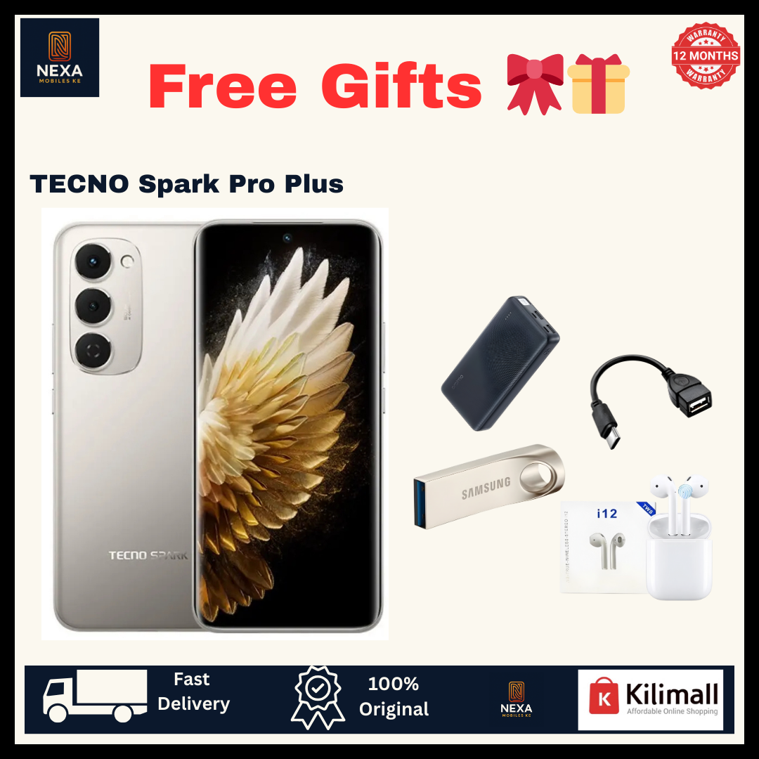 [Limited Offer🔥🔥] TECNO Spark 40 Pro Plus 128GB+16(8+8)GB 6.78" Curved AMOLED Screen 144Hz 50MP Camera 5200mAh Battery 45W 30W Wireless On-Screen Fingerprint Bypass Charging Pro+ AI Smartphone