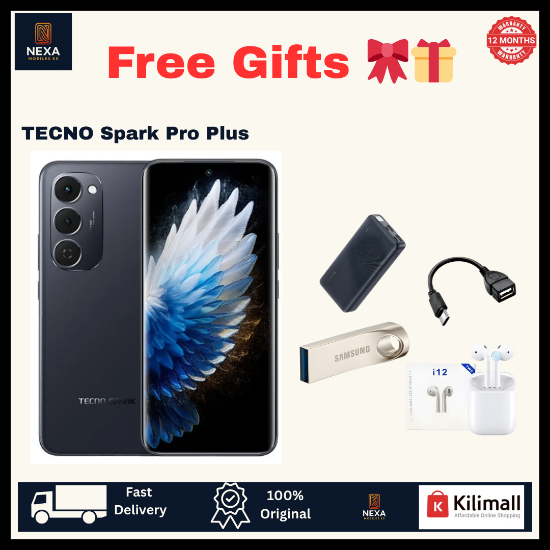 [Limited Offer🔥🔥] TECNO Spark 40 Pro Plus 128GB+16(8+8)GB 6.78" Curved AMOLED Screen 144Hz 50MP Camera 5200mAh Battery 45W 30W Wireless On-Screen Fingerprint Bypass Charging Pro+ AI Smartphone