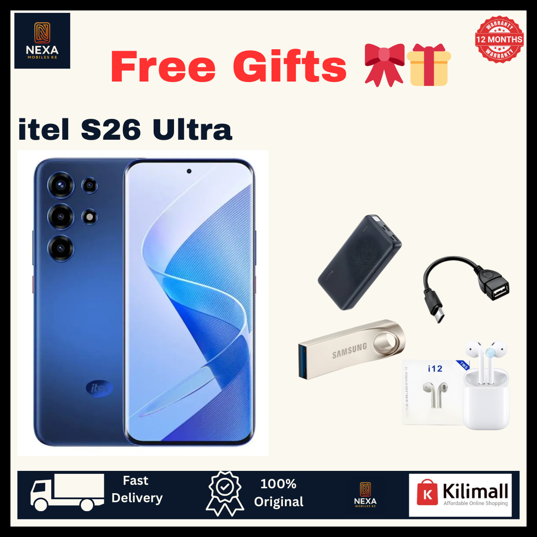 [Crazy Deal🔥🔥] itel S26 Ultra 256GB+16(8+8)GB Curved Screen 6.8" 144Hz AMOLED Display Dual SIM 50MP Camera 6000mAh Battery 18W IP65 Rated On-Screen Fingerprint Super 26 Ultra Android AI Smartphone