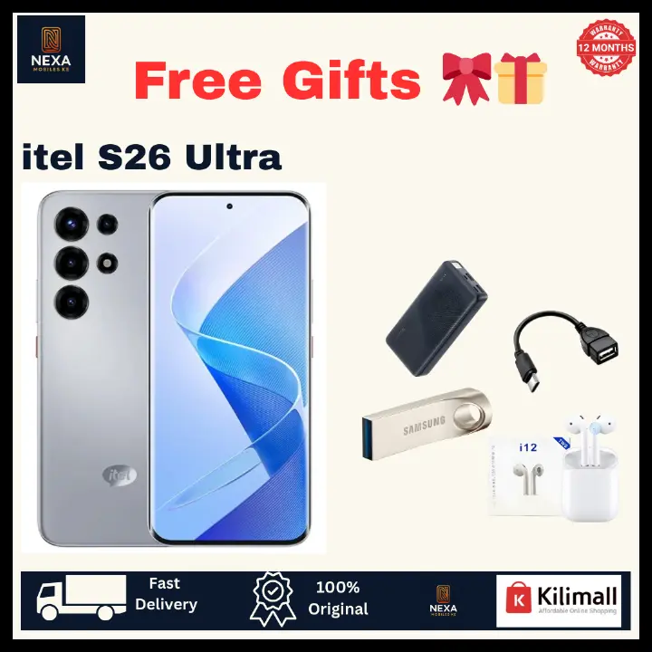 [Crazy Deal🔥🔥] itel S26 Ultra 256GB+16(8+8)GB Curved Screen 6.8" 144Hz AMOLED Display Dual SIM 50MP Camera 6000mAh Battery 18W IP65 Rated On-Screen Fingerprint Super 26 Ultra Android AI Smartphone