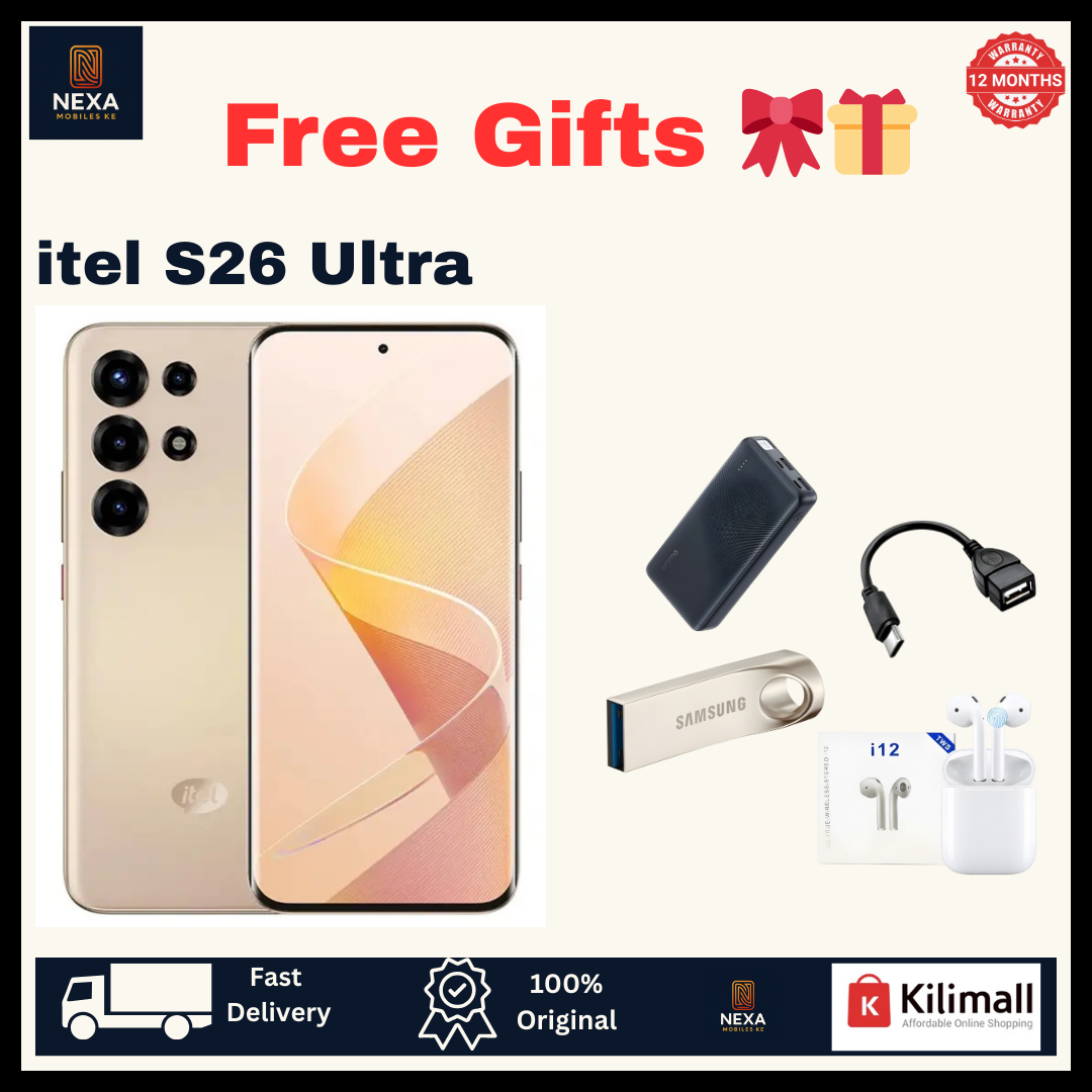 [Crazy Deal🔥🔥] itel S26 Ultra 256GB+16(8+8)GB Curved Screen 6.8" 144Hz AMOLED Display Dual SIM 50MP Camera 6000mAh Battery 18W IP65 Rated On-Screen Fingerprint Super 26 Ultra Android AI Smartphone
