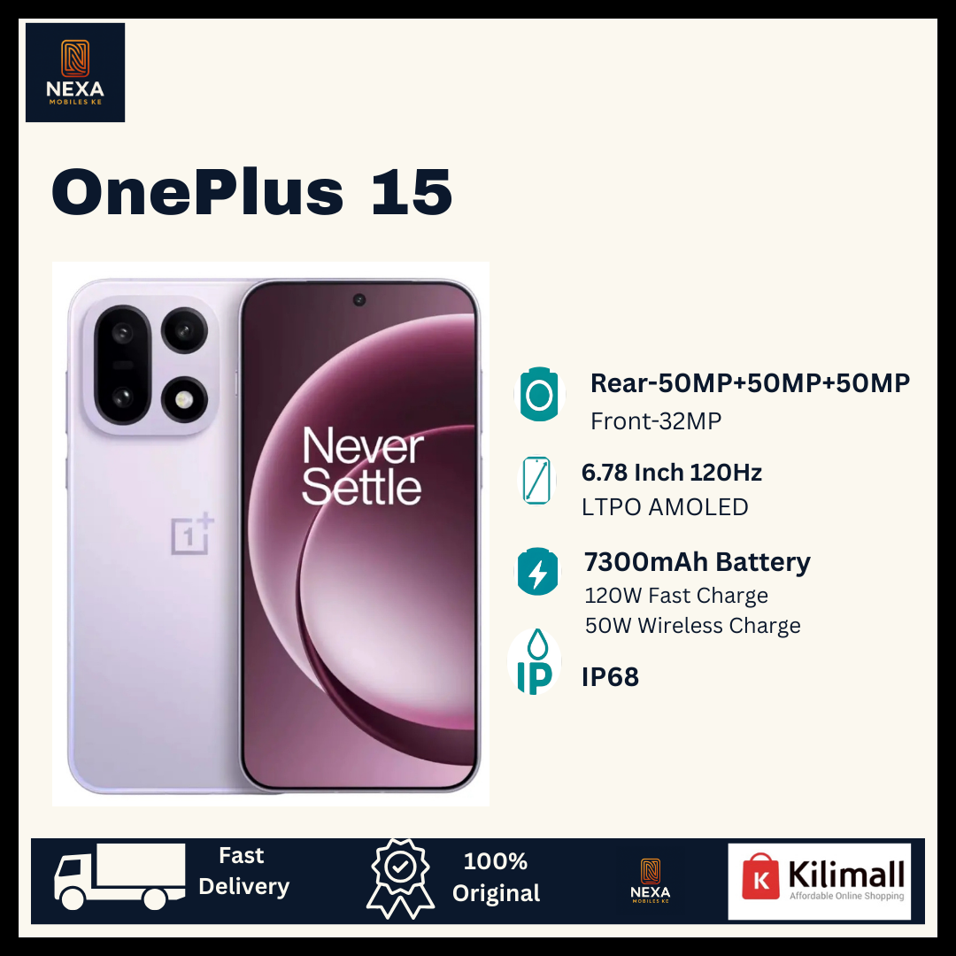 [New Arrival🔥🔥] OnePlus 15 512GB+16GB 6.78" LTPO AMOLED 165Hz Display (50+50+50)MP Camera Laser Focus 7300mAh Battery 120W Wired 50W Wireless Charging Snapdragon 8 Elite Gen 5 Android AI Smartphone