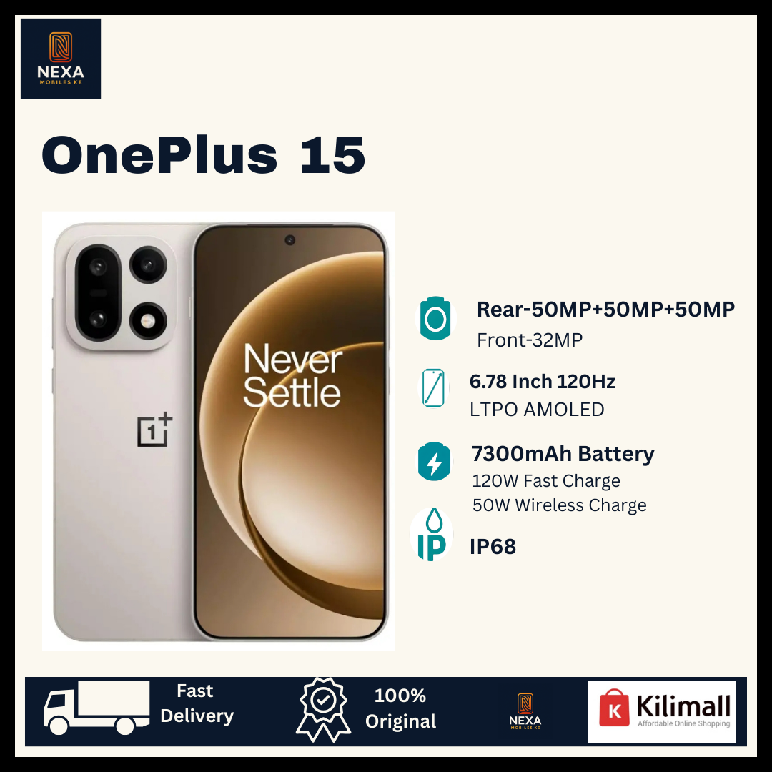 [New Arrival🔥🔥] OnePlus 15 512GB+16GB 6.78" LTPO AMOLED 165Hz Display (50+50+50)MP Camera Laser Focus 7300mAh Battery 120W Wired 50W Wireless Charging Snapdragon 8 Elite Gen 5 Android AI Smartphone