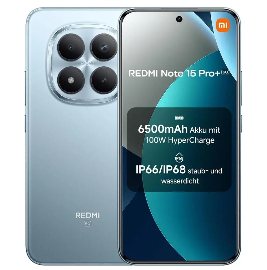 [New Arrival🔥🔥] XIAOMI Redmi Note 15 Pro Plus 5G 256GB+8GB Curved AMOLED 6.83" 120Hz Dual SIM/e-SIM 200MP Camera 6500mAh Battery 100W On-Screen Fingerprint Note 15 Pro+ AI Smartphone Note 14 Pro